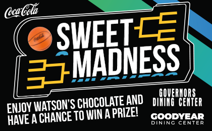 Coca-Cola Sweet Madness. enjoy Watson's Chocolate and have a chance to win a prize! Governors Dining Center & Goodyear Dining Center.