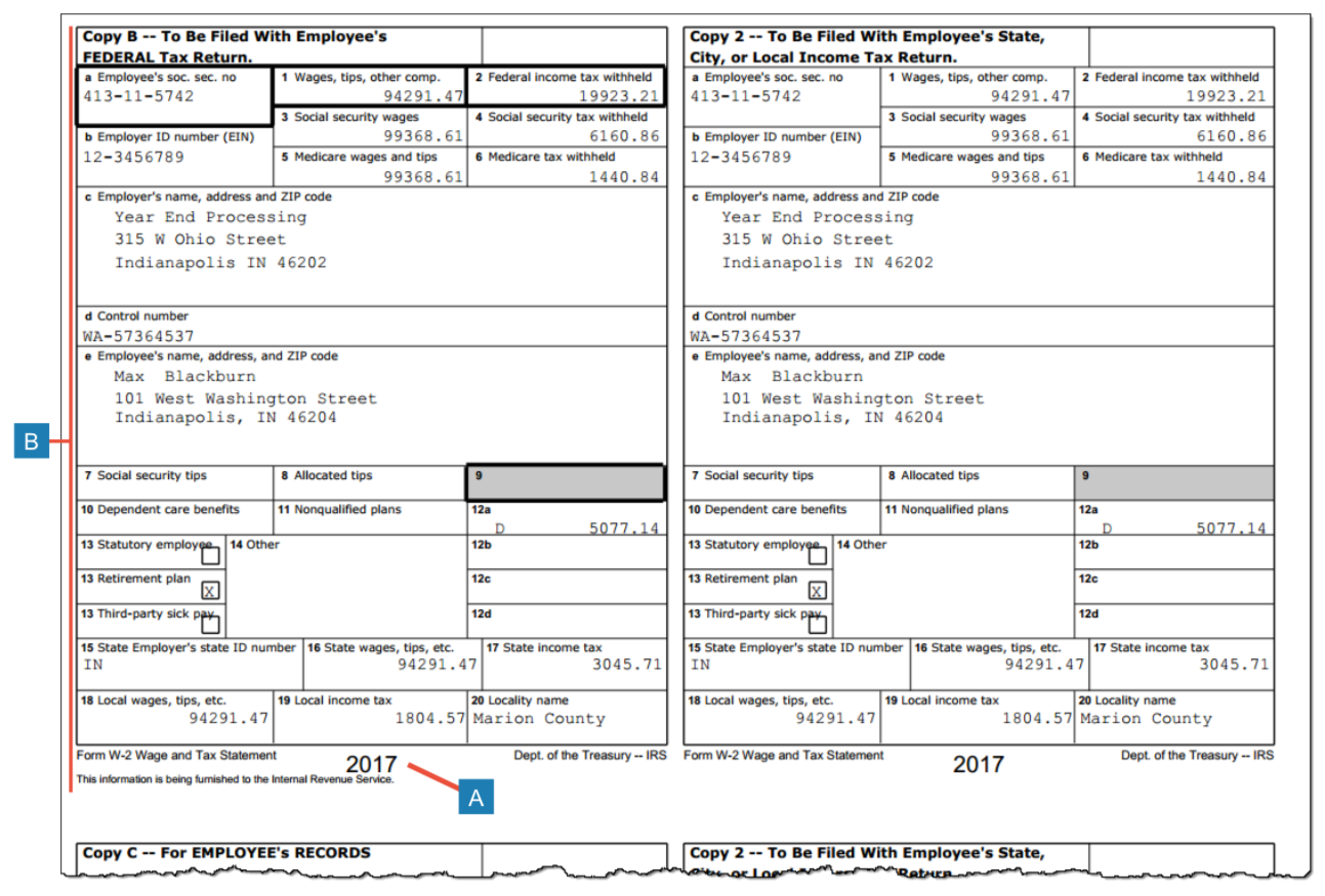 W2 Form diagram