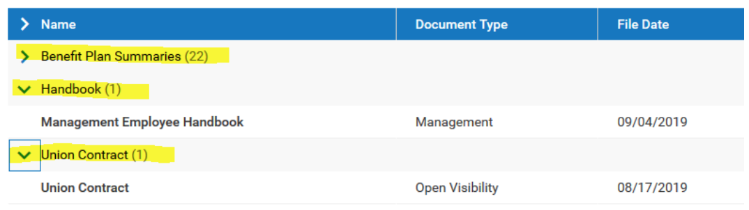 Company Documents screenshot