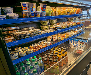 Grab and Go items in a display