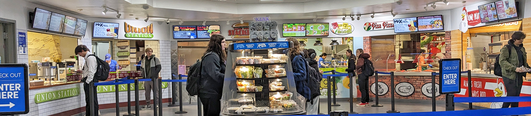 Panoramic view of Union Marketplace