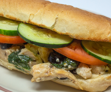Chicken souvlaki sub from Union Station