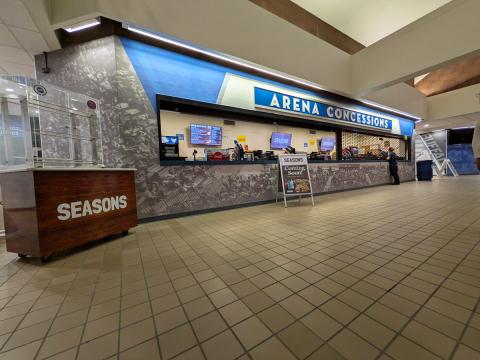 Seasons setting up for Fall 2026 after moving to the concessions stand in Broadview Arena