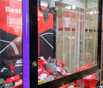 The Coke claw machine