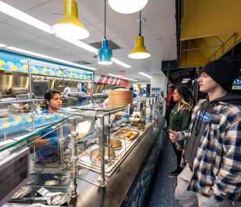 Student ordering at Pan Asia. Photo by Onion Studio.