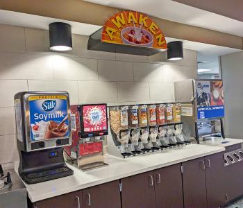 Awaken cereal & milk station at C3.