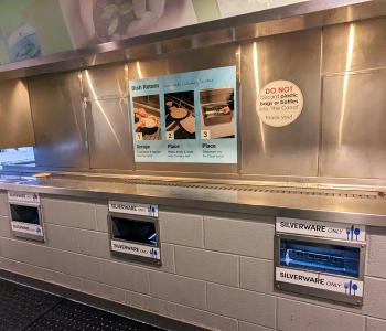 Dish return station at C3.